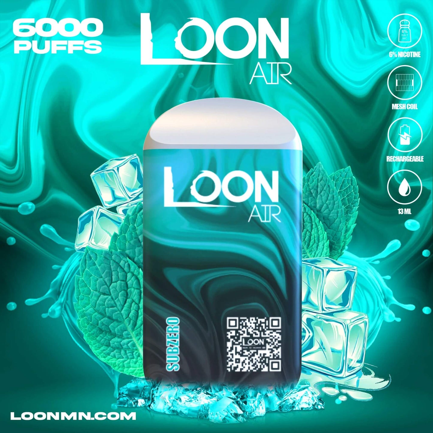 LOON AIR 6000 PUFF DISPOSABLE - Heavy Heads MN