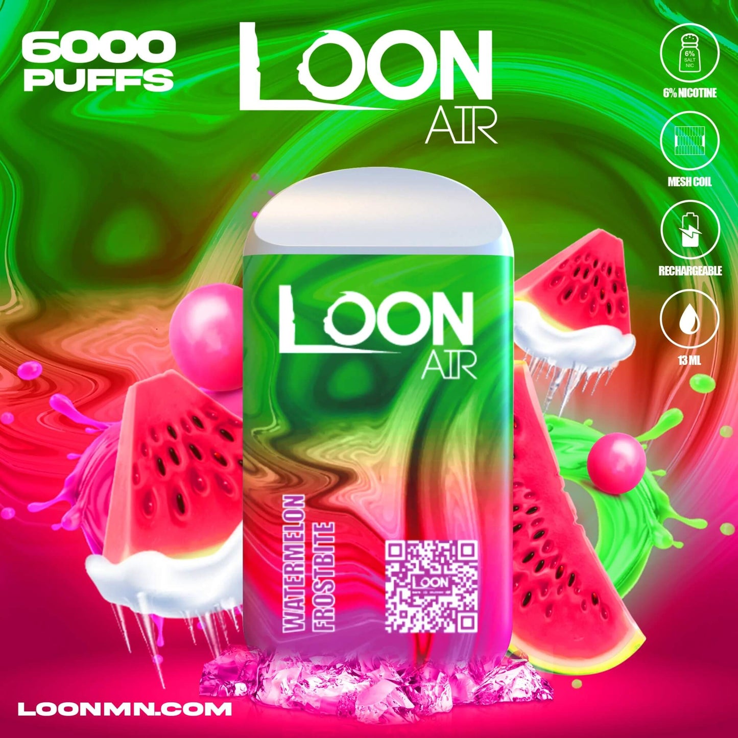 LOON AIR 6000 PUFF DISPOSABLE - Heavy Heads MN