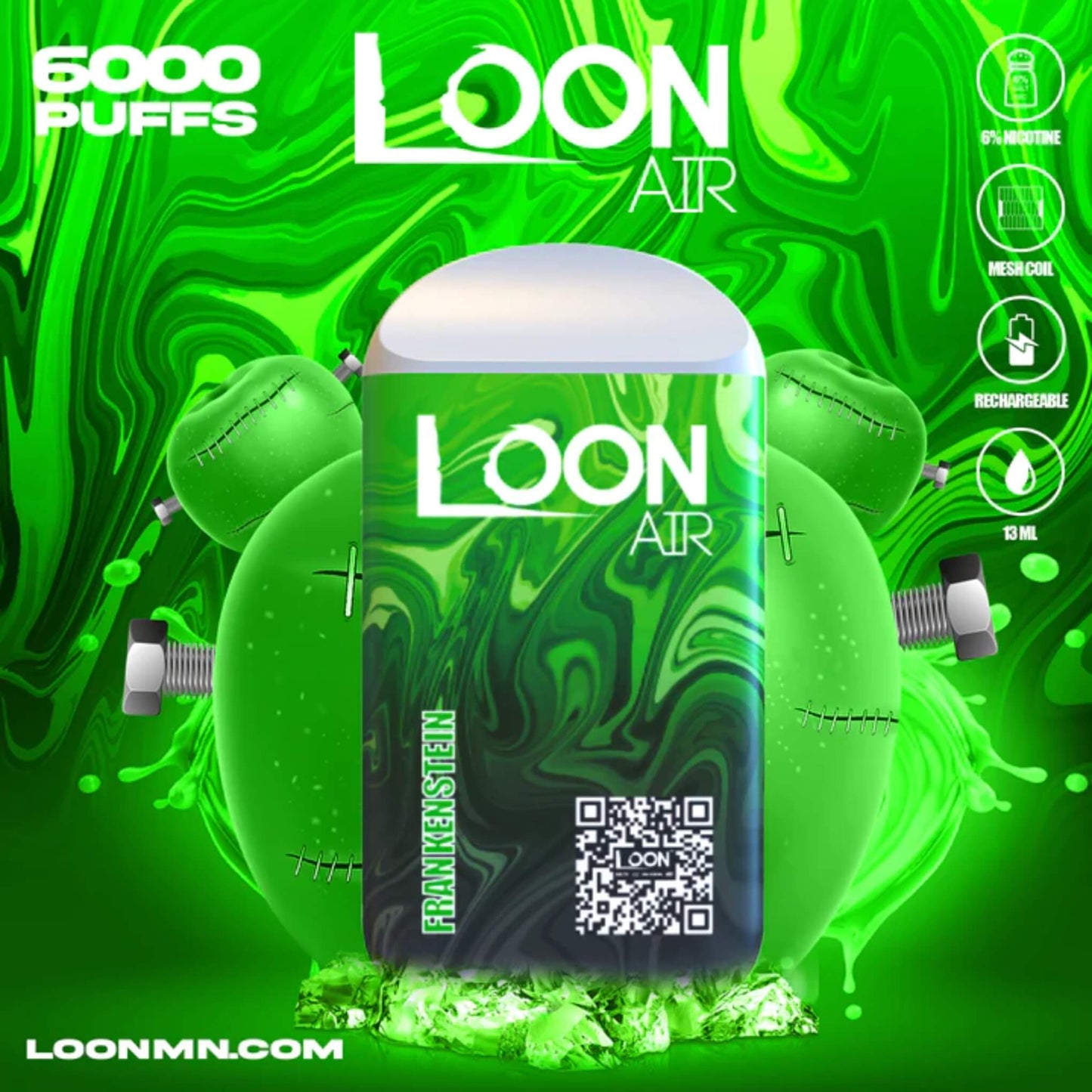 LOON AIR 6000 PUFF DISPOSABLE - Heavy Heads MN
