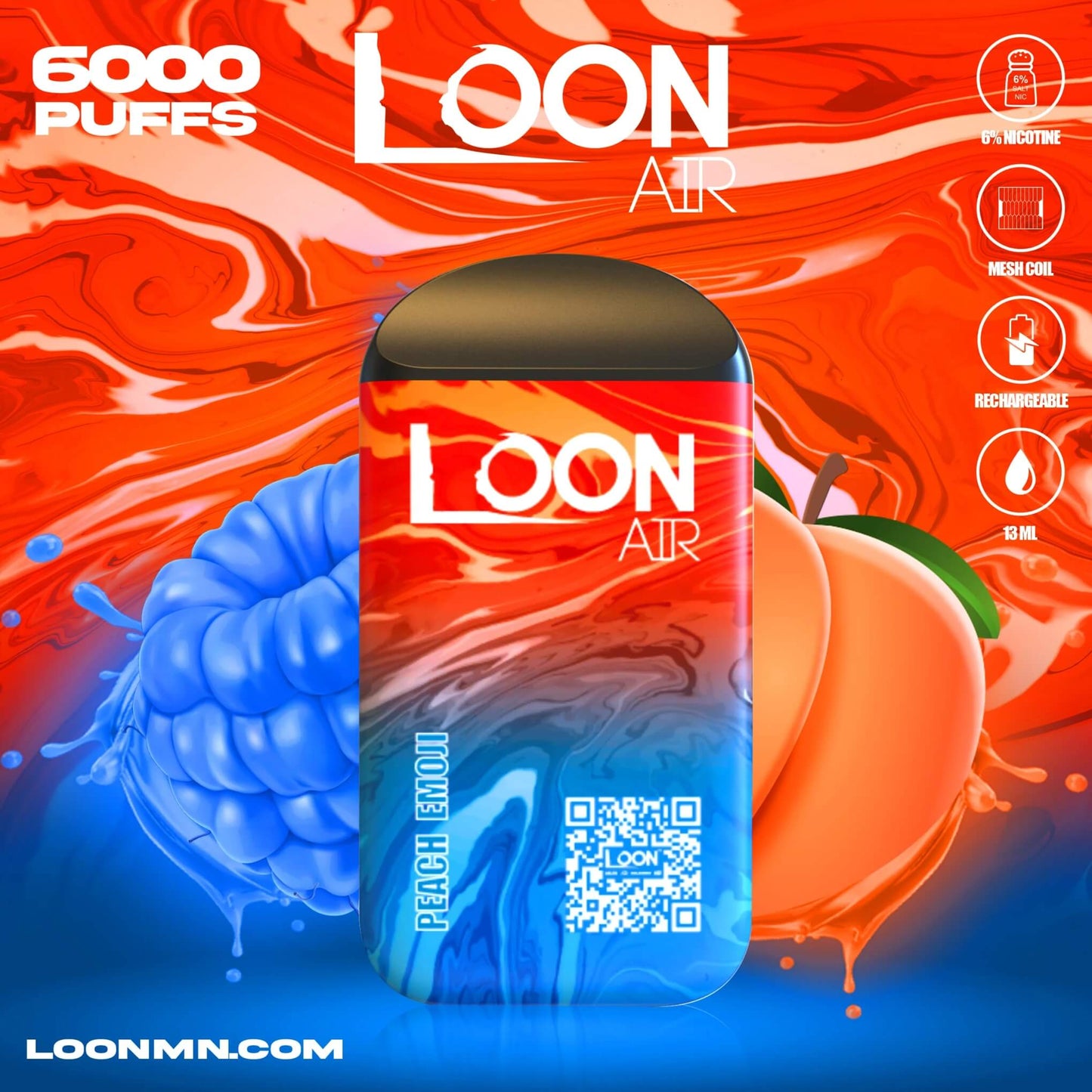 LOON AIR 6000 PUFF DISPOSABLE - Heavy Heads MN