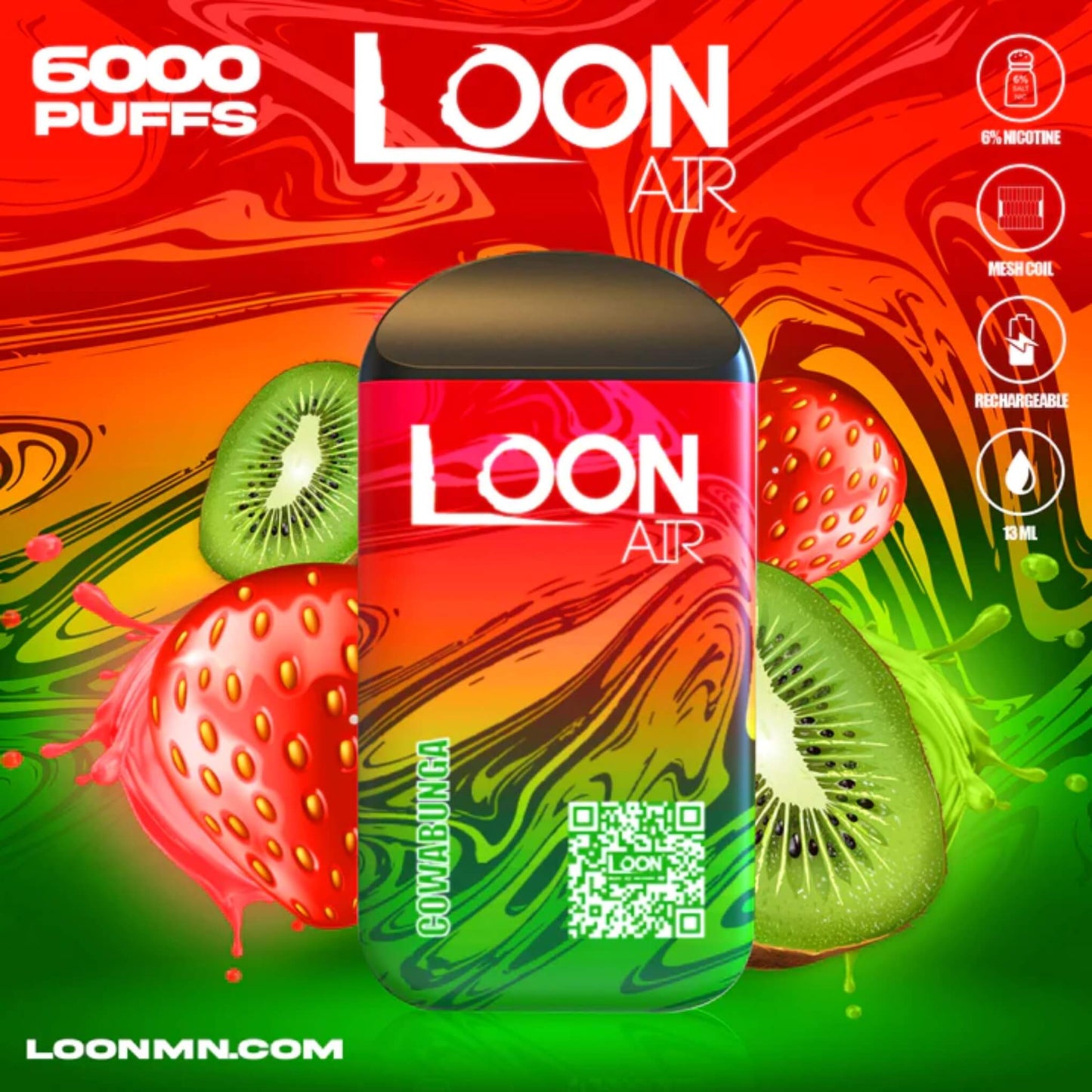 LOON AIR 6000 PUFF DISPOSABLE - Heavy Heads MN