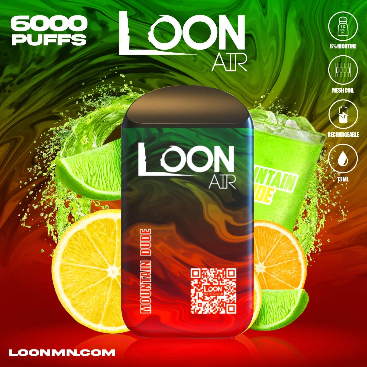 LOON AIR 6000 PUFF DISPOSABLE - Heavy Heads MN