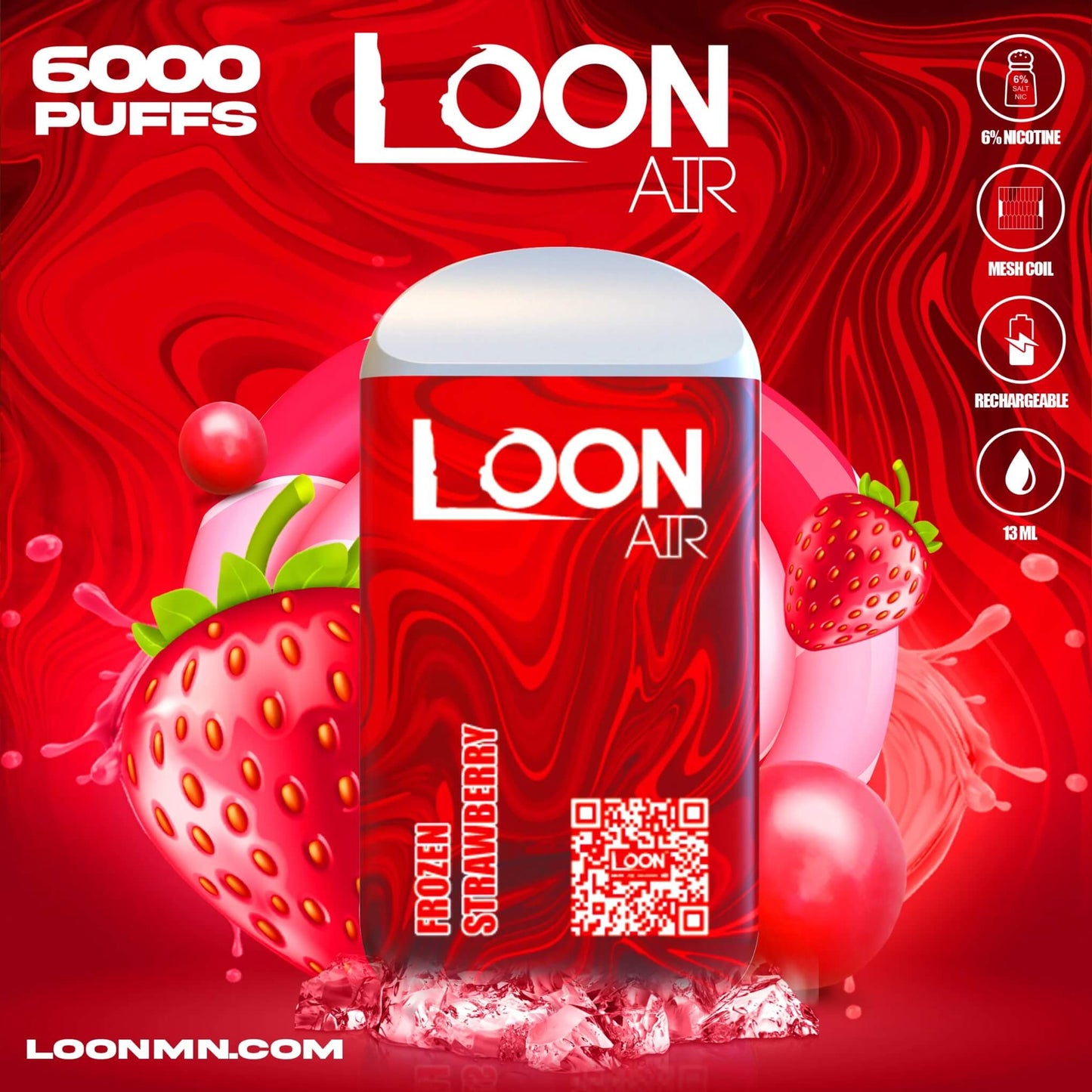 LOON AIR 6000 PUFF DISPOSABLE - Heavy Heads MN
