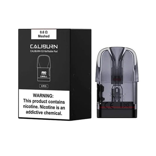 Uwell Caliburn G3 2.5ML Refillable Integrated Coil Cartridge Pod - 4pk