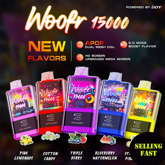 Woofr 15k Disposable - BOGO - We add to Order