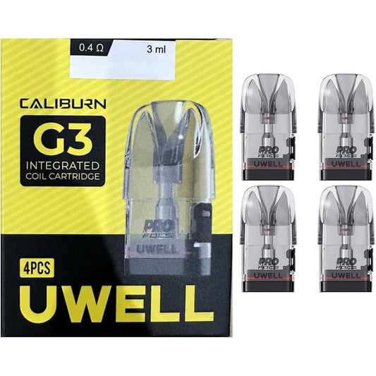 UWELL Caliburn G3 0.4 Integrated Coil Cartridge 3ml - 4pk